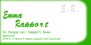 emma rapport business card
